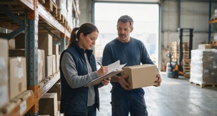 Magazijnmedewerkers werken manueel verder met papieren lijsten tijdens IT-uitval