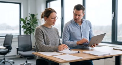 CTO en collega vergelijken de vereisten van SOC 2, ISAE 3402 en ISO 27001